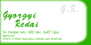 gyorgyi redai business card